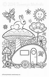 Thaneeya Coloring Pages Color Adult Book Dreams Colouring Mcardle Sheets Adults Books Kids Para Colorear Hippie Printable Choose Board Blank sketch template