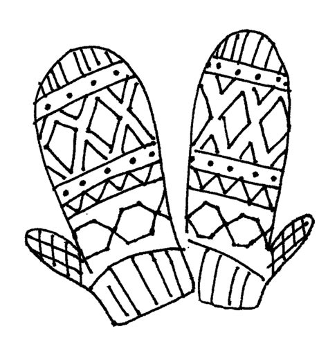 mittens coloring pages  coloring pages  kids