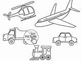 Coloring Pages Transportation Air Getcolorings Transport sketch template