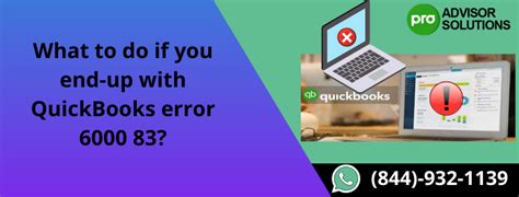 Quickbooks Desktop Error 6000 83 Unable To Open Company File