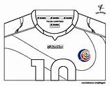 Costa Calcio Camisa Colorare Camiseta Maglia Futebol Mondiali Dei Copa Fútbol Disegni Acolore Seonegativo sketch template