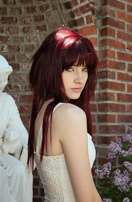 sexy dark red hair ideas    trend spotter