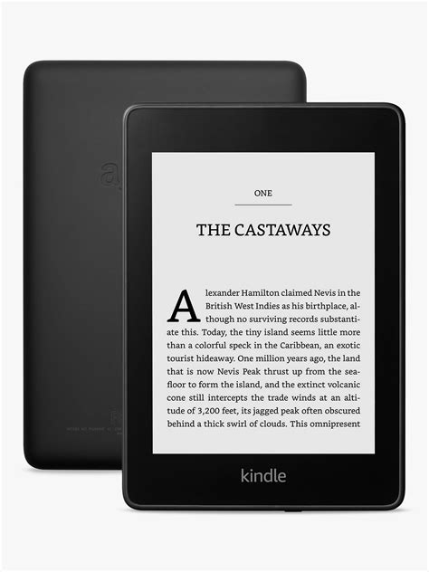 amazon kindle paperwhite waterproof ereader  high resolution illuminated touch screen built