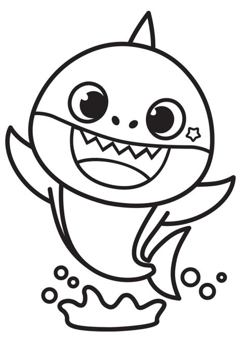 coloring pages baby shark coloring pages