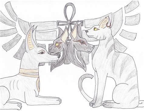 Anubis And Bastet By Saboroca On Deviantart