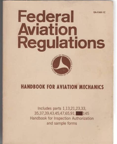 federal aviation regulations handbook  aviation mechanics  sale  ebay