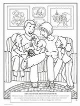 Coloring Pages Lds Family Lessons sketch template