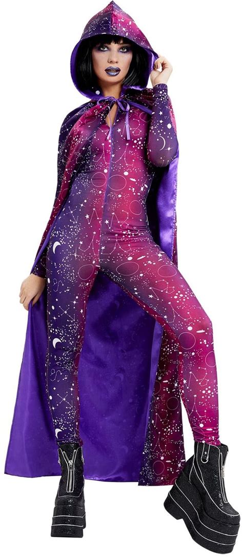 galactic witches cape ladies halloween space witch accessory fancy