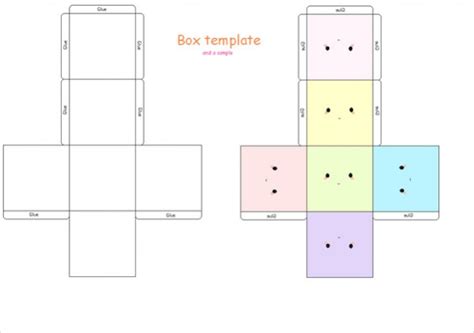 box template printable printable templates