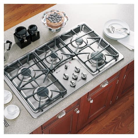 ge profile    burner gas cooktop color stainless steel  lowescom