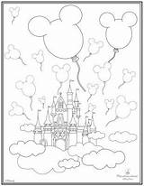 Coloring Disney Pages Castle Mickey Magic Colouring Walt Disneyland Printable Kingdom Coloriage Sheets Kids Drawing Printables Dessin Mouse Book Adult sketch template