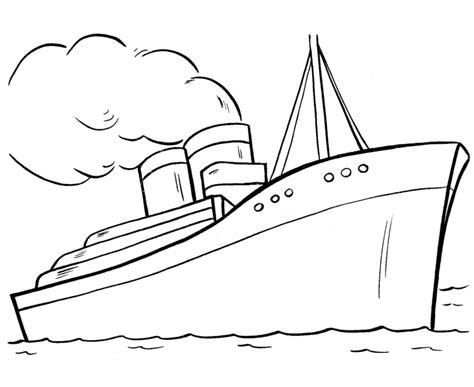 ships coloring pages