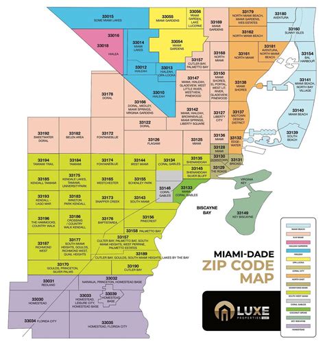 Miami Dade Zip Code Map Lh Properties Miami
