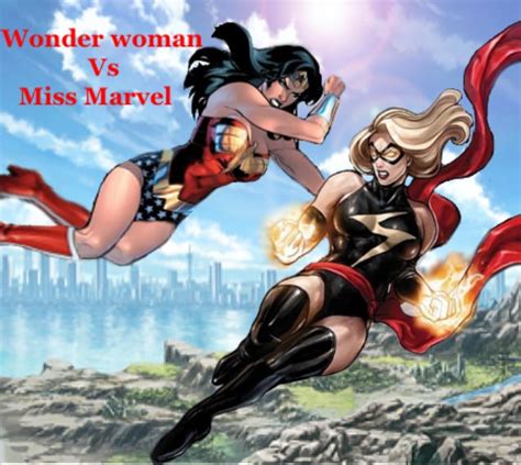 wonder woman vs miss marvel by tony antwonio wonder