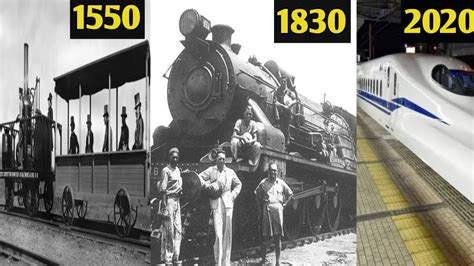 evolution  train   history  rail transport youtube