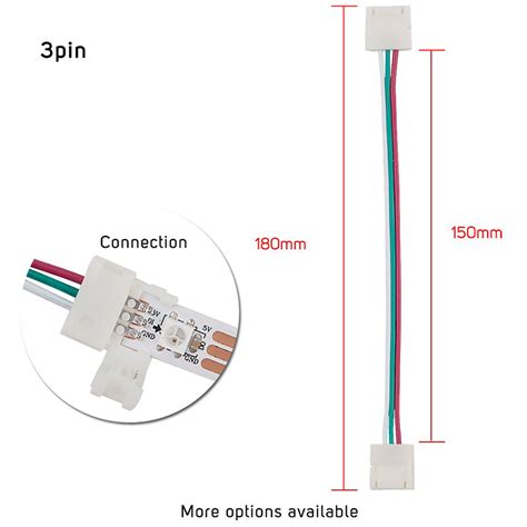 pin led strip wiring diagram   install led strip lights   connect led strip light