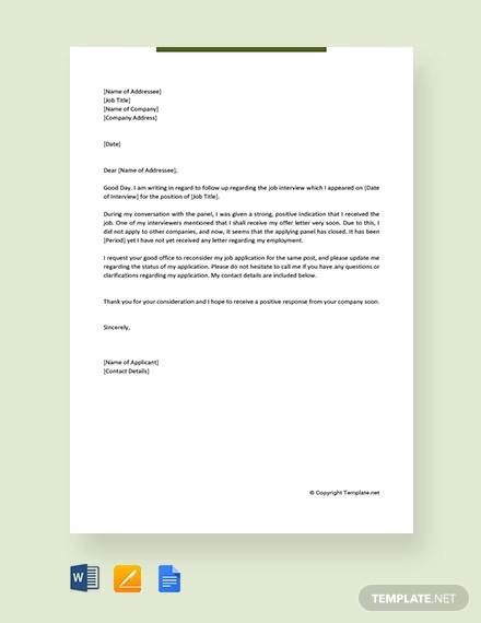 appeal letter samples   ms word pages google docs