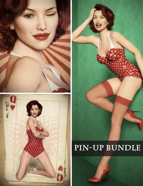 Pin Up Backgrounds Poses And Expressions Daz 3d