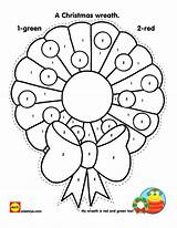 Christmas Kids Printables Crafts Coloring Number Color Activities Pages Worksheets Holiday Childrens Wreath Printable Craft Easy Cut Preschool Wreaths Math sketch template