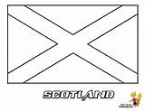Coloring Pages Flag Scotland Scottish Flags Colouring Book International Kids Pdf Popular sketch template