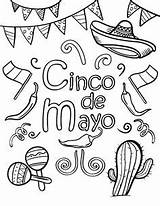 Pages Coloring Cinco Mayo Printable Getcolorings Fiesta Enjoy These sketch template