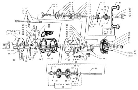 abu garcia   parts list  diagram    speed