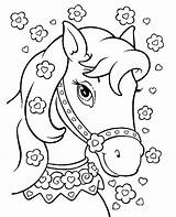 Horse Princess Coloring Pages Color Printable Girls Print Getcolorings sketch template