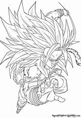 Goku Ssj5 Lineart Ssj Ssj4 Gogeta Saiyan Vegetto sketch template