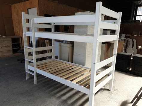 double bunk beds white bunks beds
