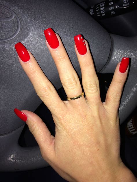 Long Nails Red Design Love Them Red Gel Nails