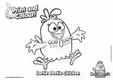 Coloring Pages Color Chicken Dottie Lottie Paste Cut Thumbnails Below Fun Print Size Click Save sketch template