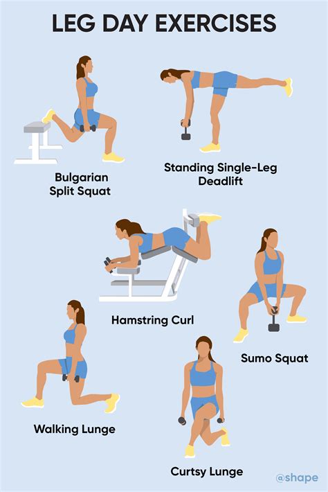 trainers share  leg day exercises    leg  glute