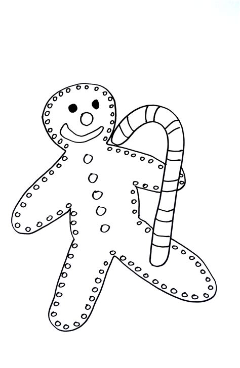 gingerbread man christmas coloring pages  kids  print color