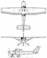 Cessna Coloring Drawing Dimensions Template sketch template