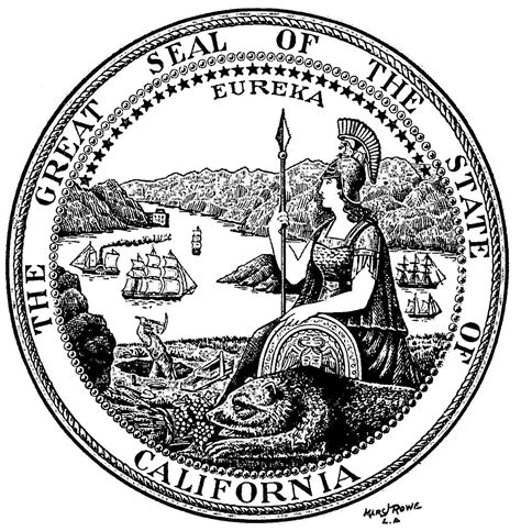 california state seal vector  vectorifiedcom collection