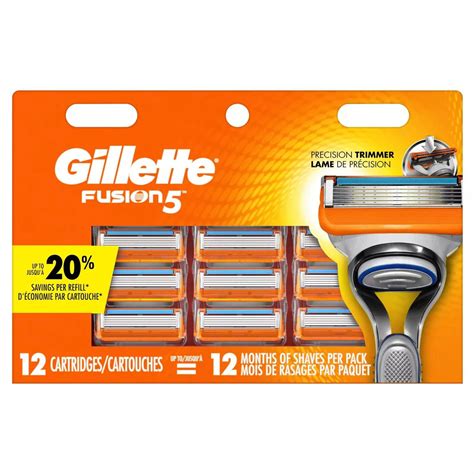 gillette fusion mens razor blades  comfort    precision    blade refills