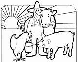 Coloring Farm Pages Farmer Animals Animal Click Color Printable Clack Moo Preschool Kids Drawings Theme Crafts Old Macdonald Jobs Gif sketch template