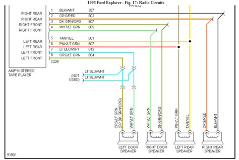 ford explorer radio wiring diagram general wiring diagram