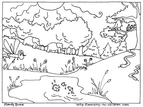 creation day  coloring pages coloring home