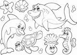 Mewarnai Laut Binatang Sketsa Hewan Paud Terbaru Gambarcoloring Pemandangan Menggambar Terpopuler Mudah sketch template