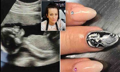 Stockton Beauticians Nail Art Of Mother To Bes Scan Goes Viral