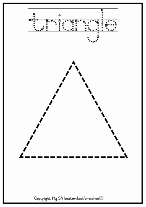 triangle tracing worksheet alphabetworksheetsfreecom