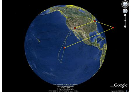 scai  flight plan  shown   long looping path     scientific