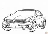Mercedes Coloring Pages Class Cl Benz Printable Skip Main Drawing sketch template