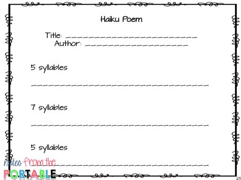 haiku writing paper haiku writing template writing templates