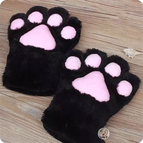 Cosplay Costume Cat Tail Kitten Ears Of Collar Paws Gloves Anime Gothic