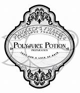 Potion Polyjuice Potter Potions sketch template
