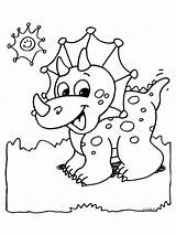 Dinosaur Cute Pages Coloring sketch template