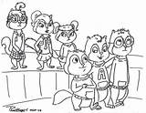 Coloring Pages Chipettes Alvin Chipmunks Getcolorings Getdrawings Printable Color Chipmunk sketch template