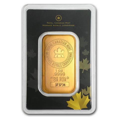 buy  oz gold bar royal canadian mint classic assay apmex